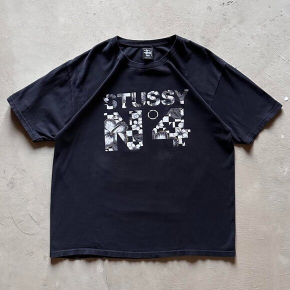 stussy n4 boxy graphic tee - Picture 1 of 5